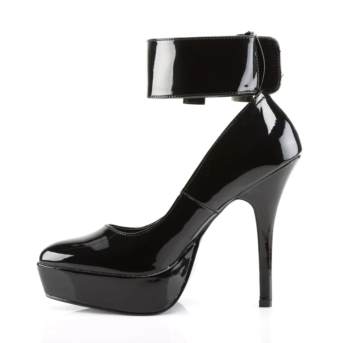INDULGE-534 Devious Indulge Black Patent Sexy Platforms (Fetish Footwear)